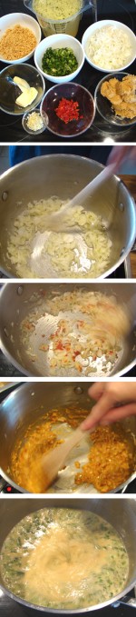 Zubereitung Erdnuss-Suppe 