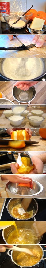 Panna cotta mit Orangenkaramel (Zubereitung)