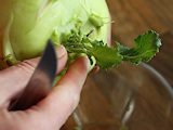 Rahm-kohlrabi Herzblättchen