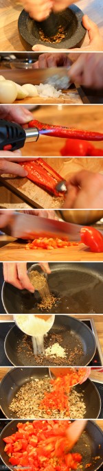 Dip für Nachos selber machen: Feuriger Tomaten-Paprika-Dip - Zubereitung
