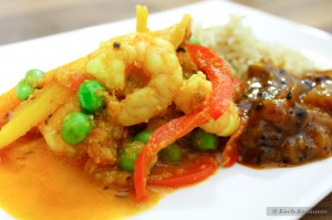 Patia Curry: Garnelen-Gemüse-Curry - auf dem Teller
